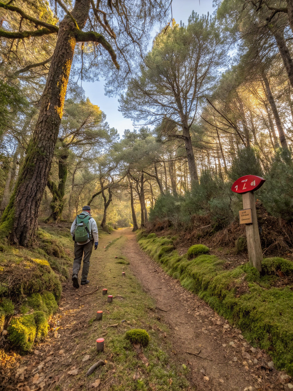 Sentier forestier en automne